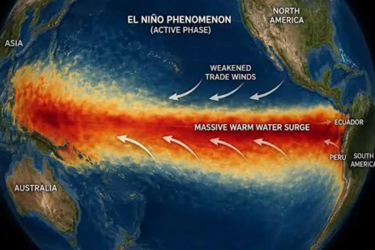 Suhu Pasifik Pecahkan Rekor, El Nino 2026 Menguat