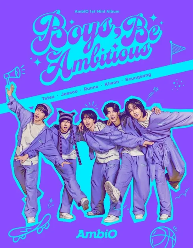 Cover mini album 'Boys Be Ambitious' oleh AmbiO