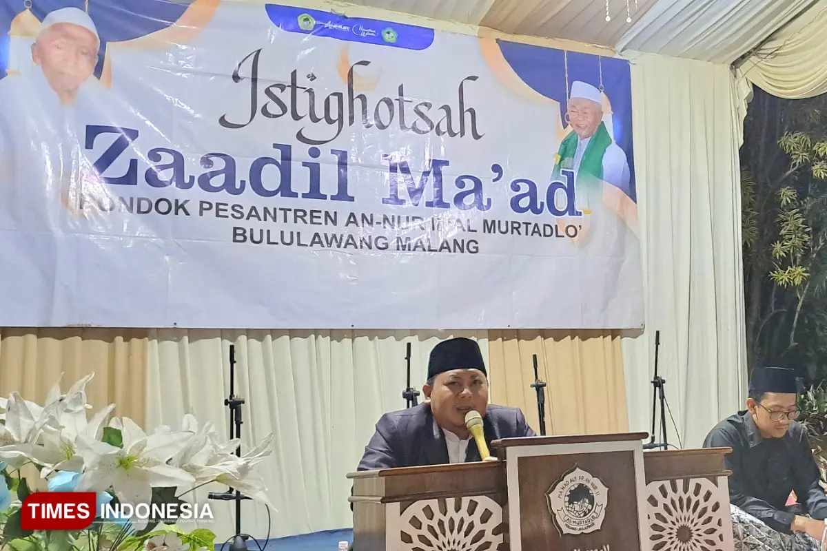 Istighotsah Zaadil Ma'ad di SMA An-Nur Bululawang, Kiai Ahmad Zianuddin Bahas Godaan Syahwat