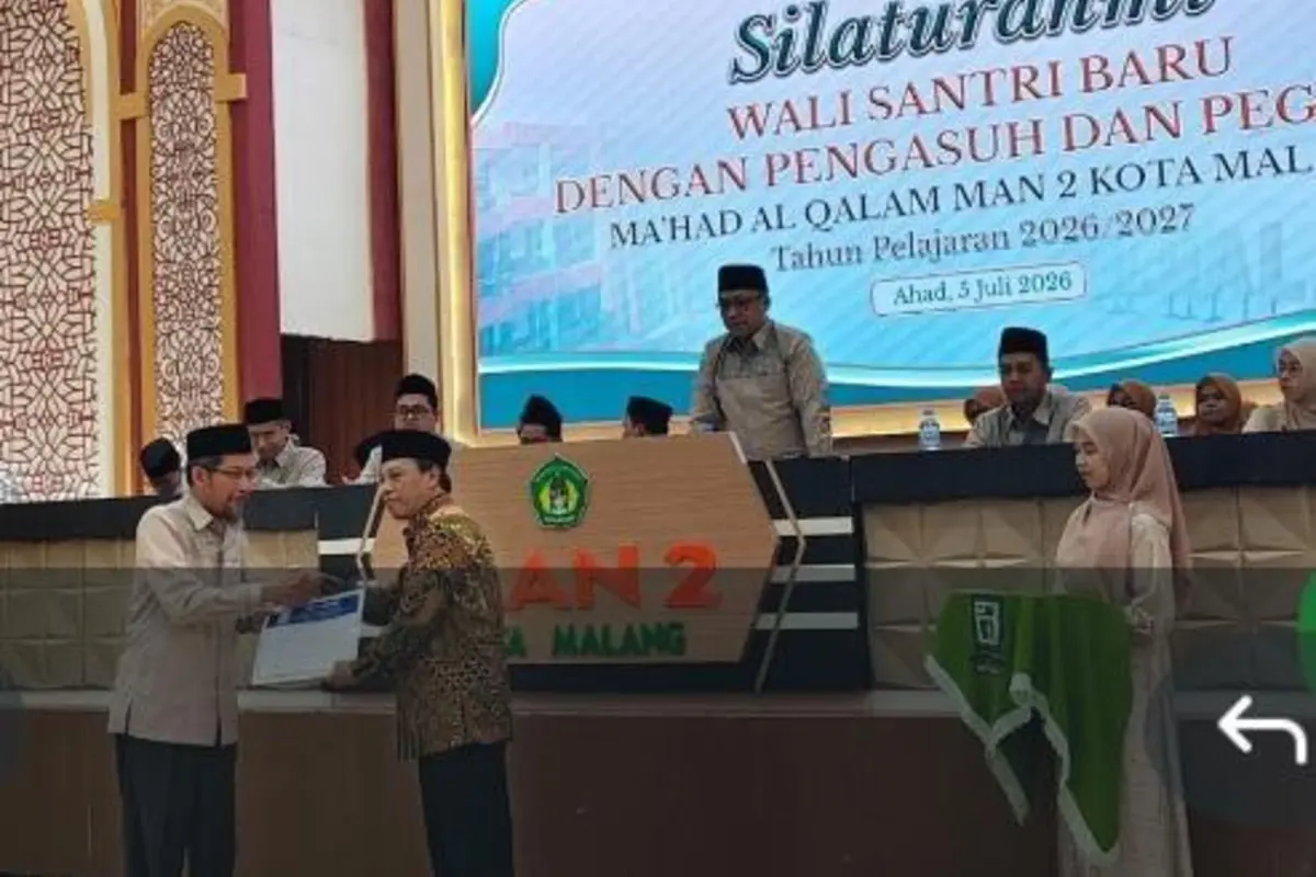 Penyambutan Santri Baru Ma'had Al Qalam MAN 2 Kota Malang Berlangsung Khidmat