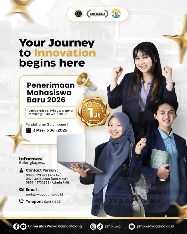 Kesempatan Emas Kuliah Berkualitas Biaya Terjangkau, UWG Malang Berikan Promo Potongan DPP