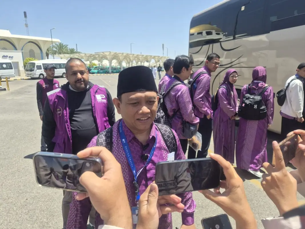 Kedatangan jemaah haji khusus di Bandara Amir Mohammad bin Abdul Aziz