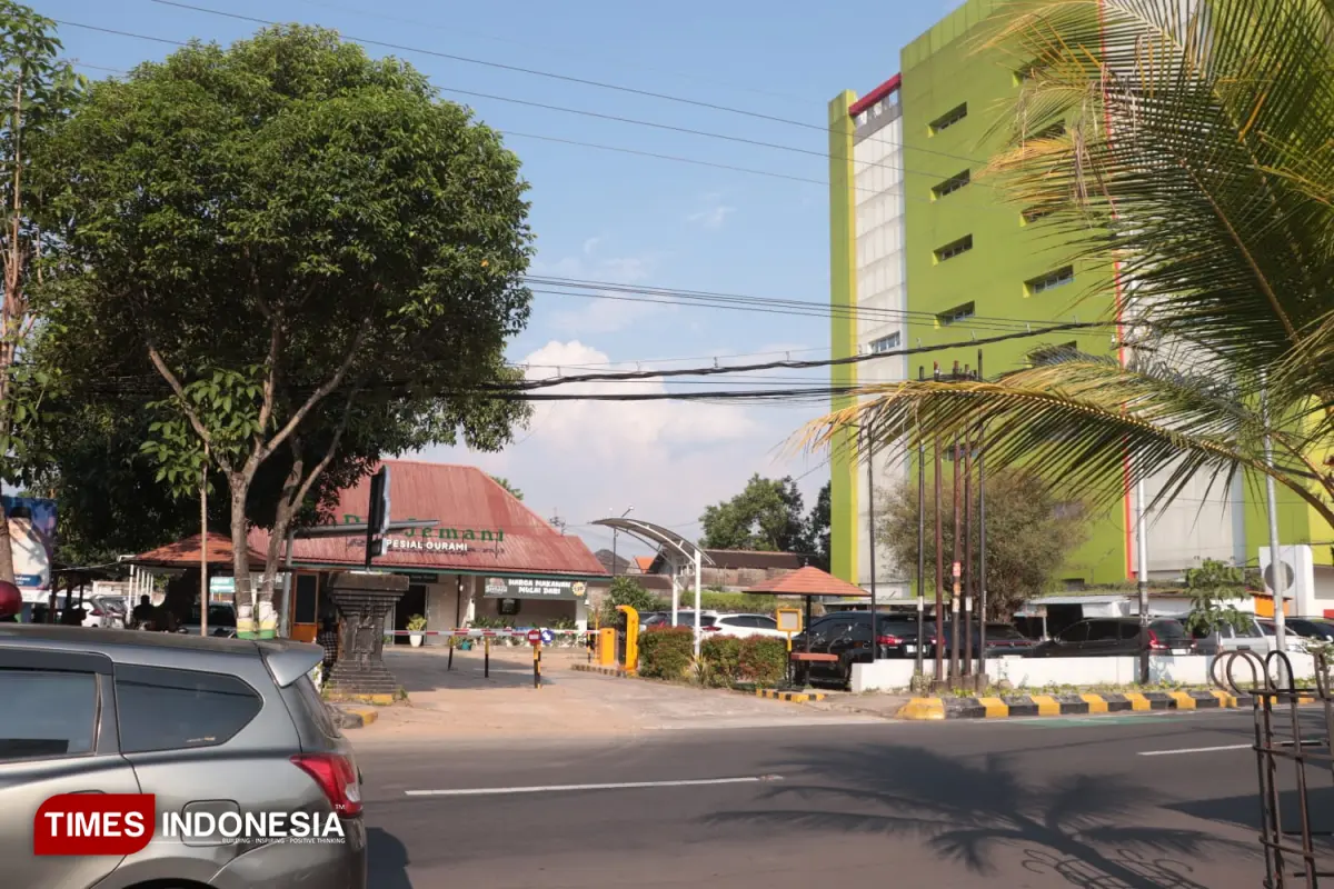 Lahan parkir yang dikelola PT JPC di Jalan dr Soetomo Kota Madiun