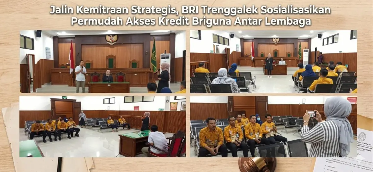 Jalin Kemitraan Strategis, BRI Trenggalek Sosialisasikan Permudah Akses Kredit Briguna Antar Lembaga