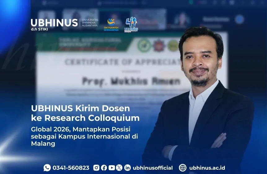 UBHINUS Kirim Dosen ke Research Colloquium Global 2026, Mantapkan Posisi sebagai Kampus Internasional di Malang
