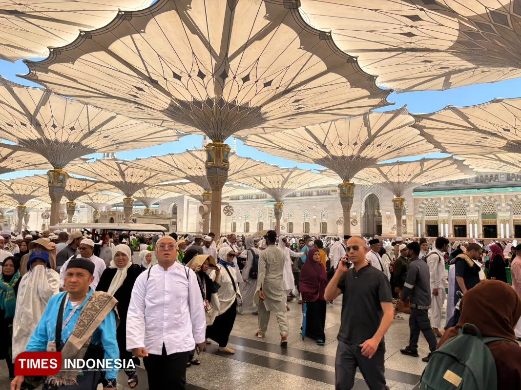 Jemaah haji Indonesia Masjid Nabawi