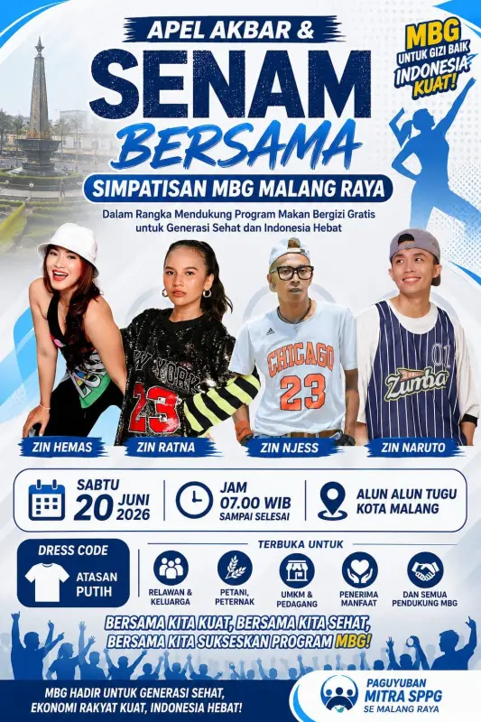 senam bersama MBG