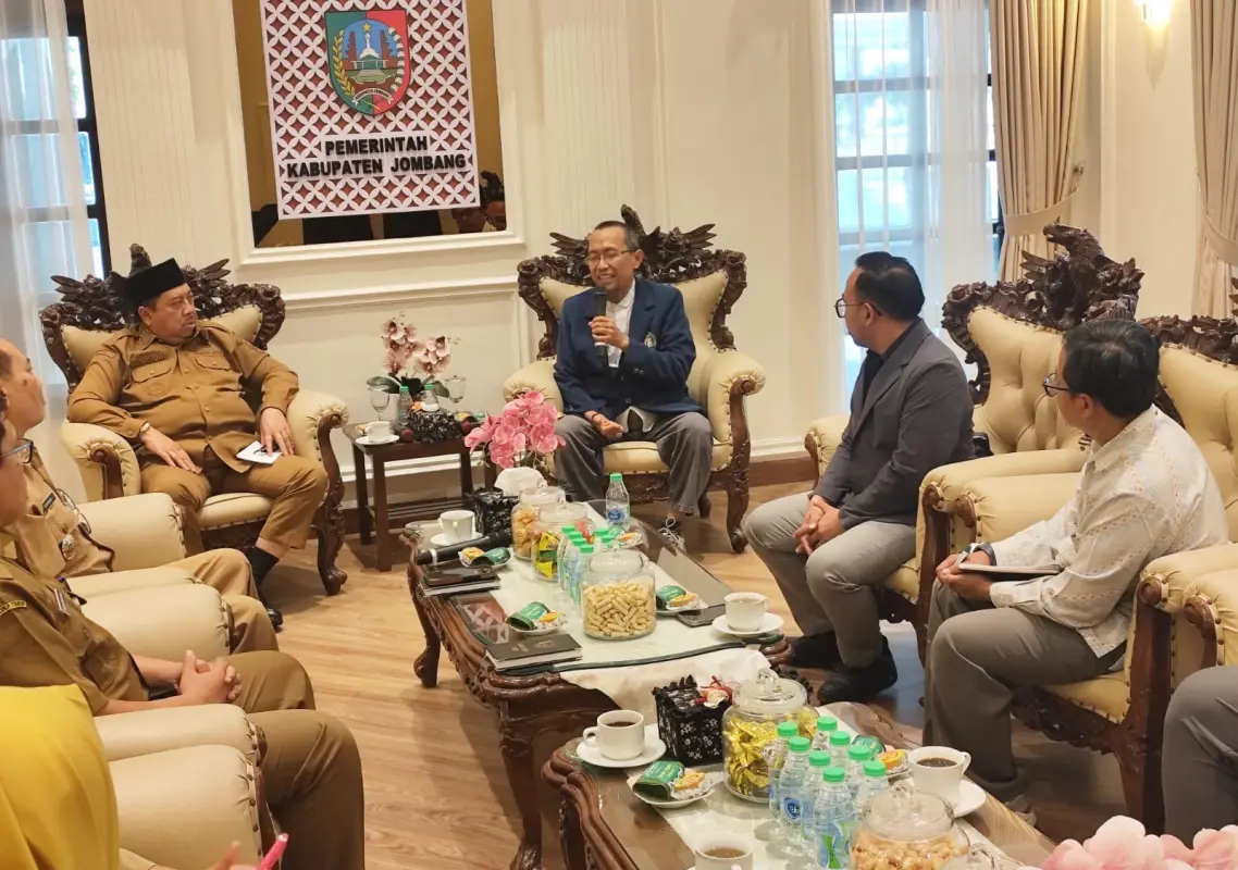 Pertemuan hangat delegasi UB bersama Pemkab Jombang. (FOTO: Istimewa)