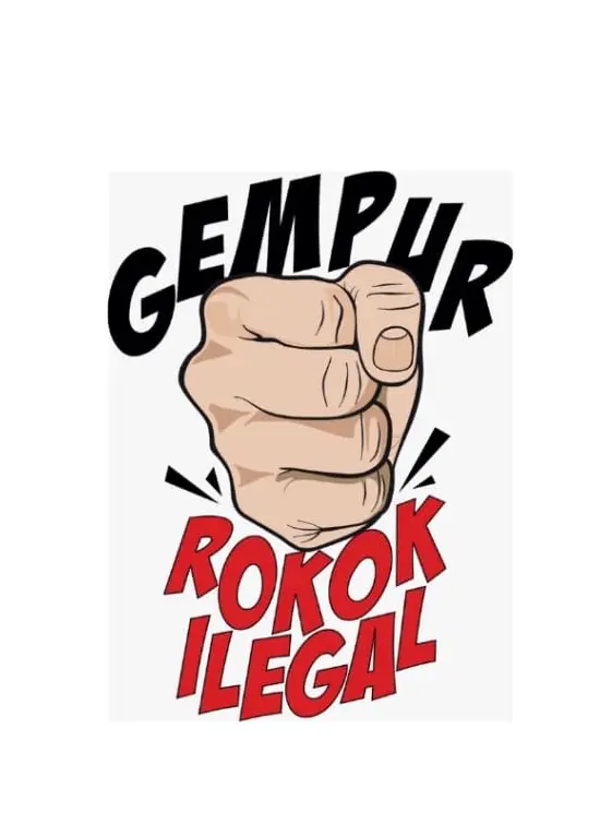 Flyer Gempur Rokok Ilegal (Foto: Diskominfo Gresik)