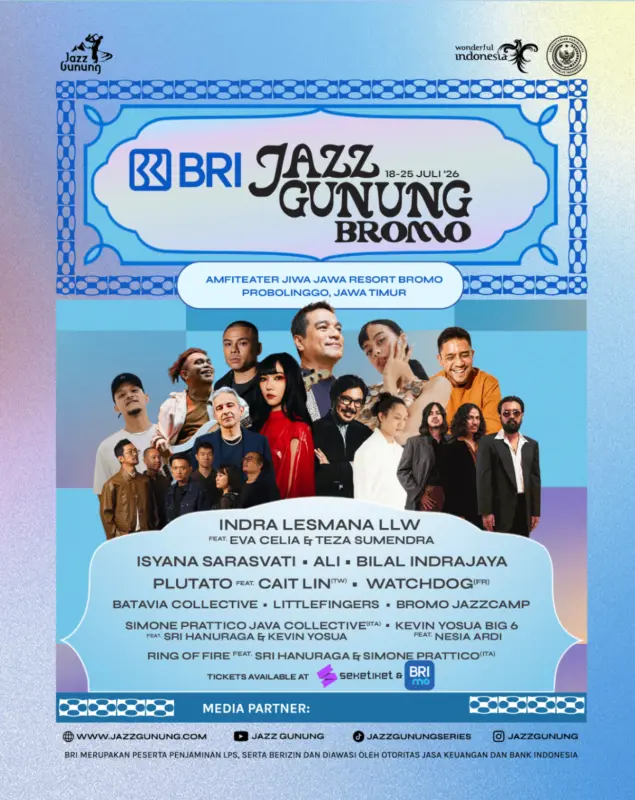 Flyer BRI Jazz Gunung Bromo. (FOTO: Istimewa)