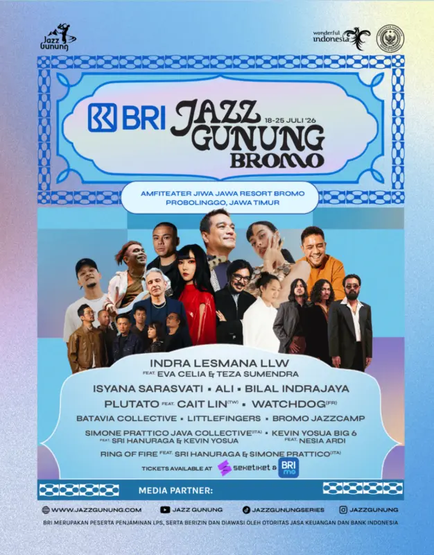 Flyer kegiatan BRI Jazz Gunung Bromo 2026. (FOTO: Istimewa)