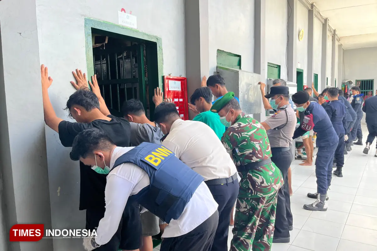 Sinergi Aparat Penegak Hukum, Lapas Narkotika Sawahlunto Gelar Razia Besar