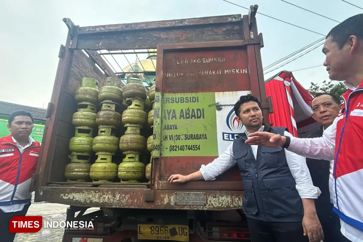 Wagub Emil dan Pertamina Pastikan Ketahanan Stok LPG 3 Kg di Jatim Tetap Terkendali