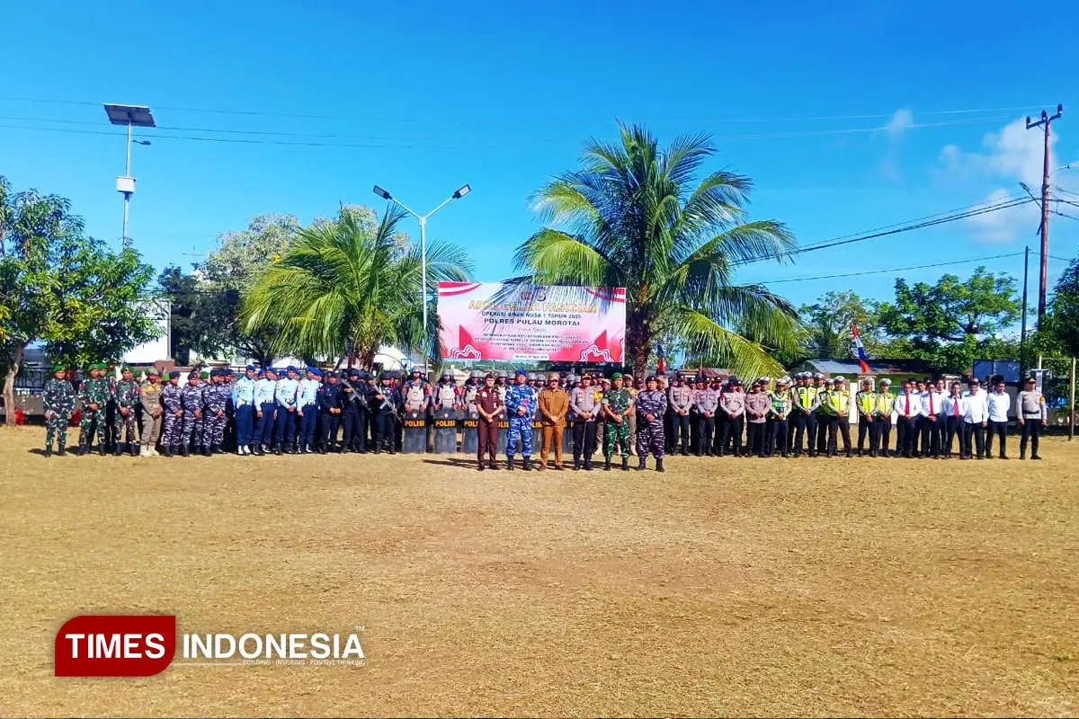 Wabup Morotai Ikut Gelar Pasukan, Kapolda Malut Tekankan Sinergi dan Kewaspadaan Hadapi Konflik Sosial