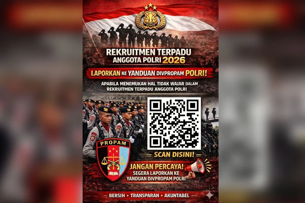 Polri Tegaskan Rekrutmen Akpol 2026 Tanpa Jalur Khusus, Waspadai Penipuan