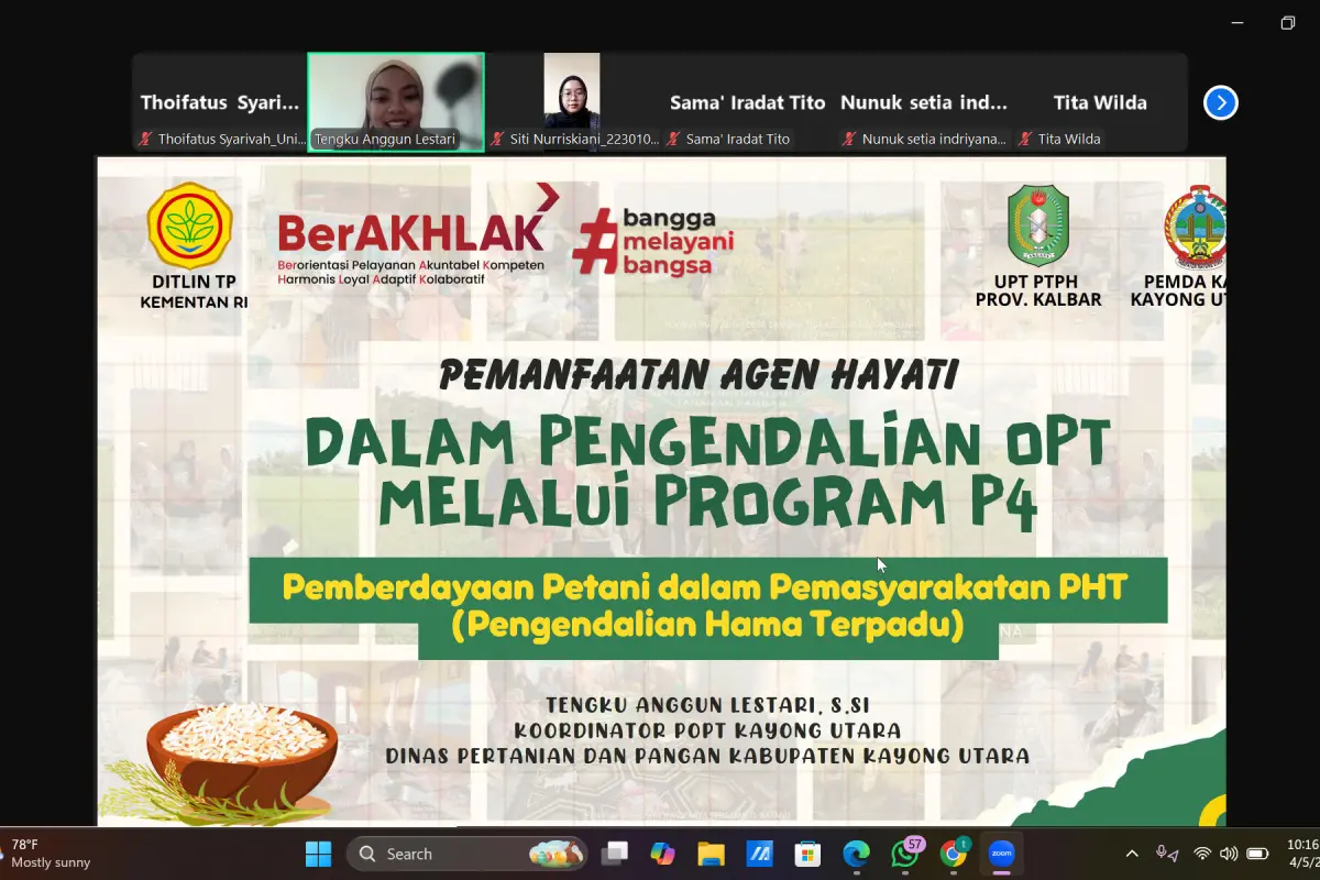 Kuliah Umum FMIPA UNISMA, Peran Pengendalian Hayati bagi Masa Depan Pertanian
