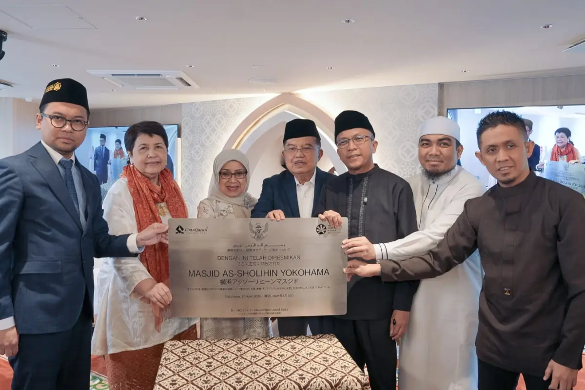 Masjid As-Sholihin, Masjid Pertama di Yokohama diresmikan Jusuf Kalla Bersama Dubes RI untuk Jepang