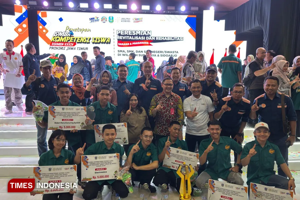 SMK PGRI 3 Kota Malang Sabet Juara UMUM LKS Jawa Timur