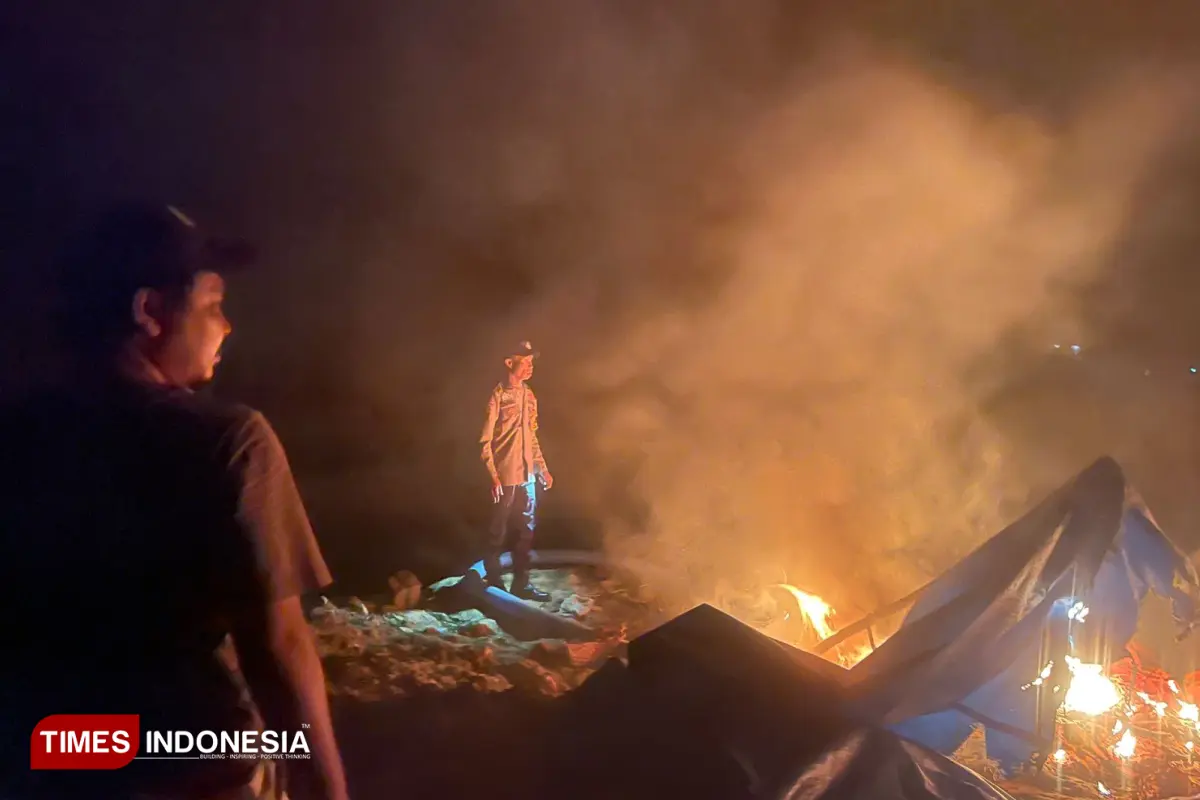 PETI Sibarambang Solok Digrebek Pelaku Lolos, Polisi Bakar Seluruh Peralatan