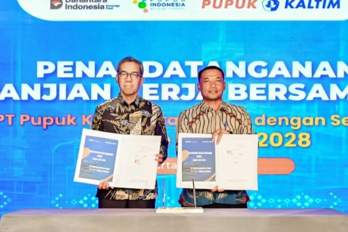 Wujudkan Hubungan Industrial Harmonis, Pupuk Kaltim dan SP KKPKT Resmi Teken PKB 2026–2028