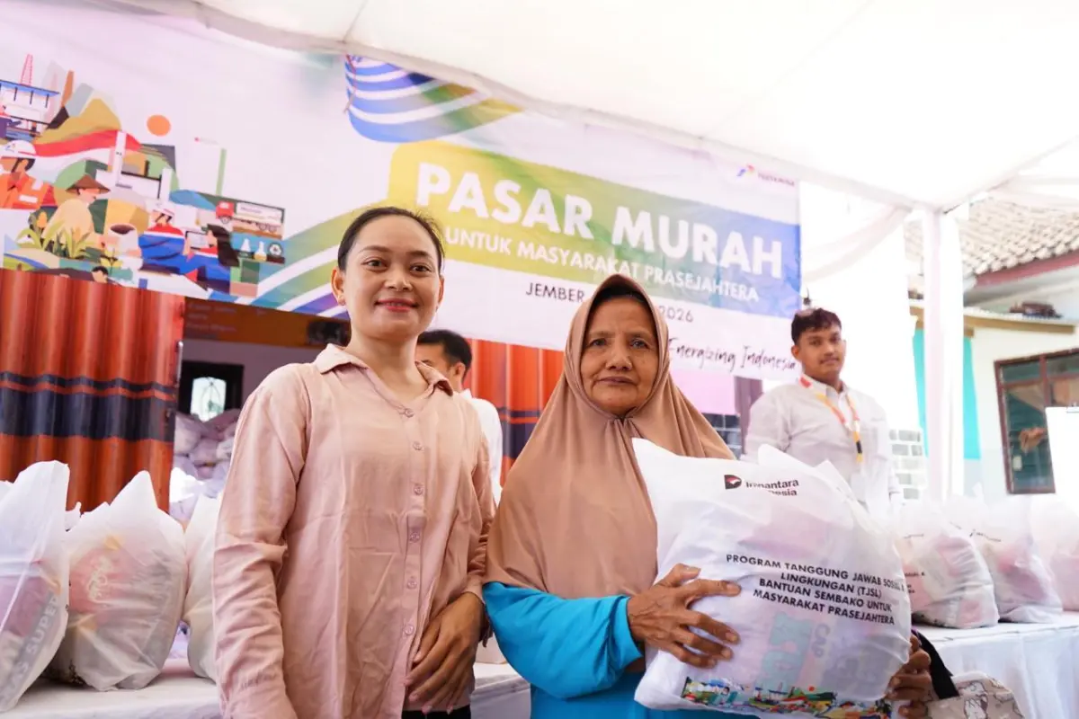 Cuma Tebus 30 Ribu, Pertamina Patra Niaga Gelar Pasar Murah untuk Warga Jember