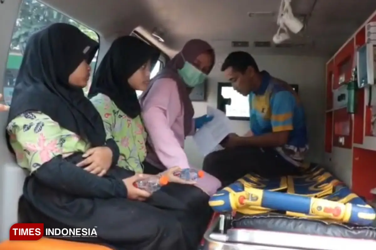 Siswa SDN 01 Demangan yang mengalami mual
