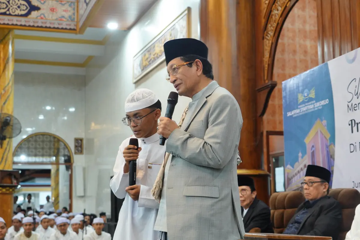 Menteri Agama Nasaruddin Umar Keliling Jatim, Kuatkan Pembinaan Akhlak Generasi Bangsa
