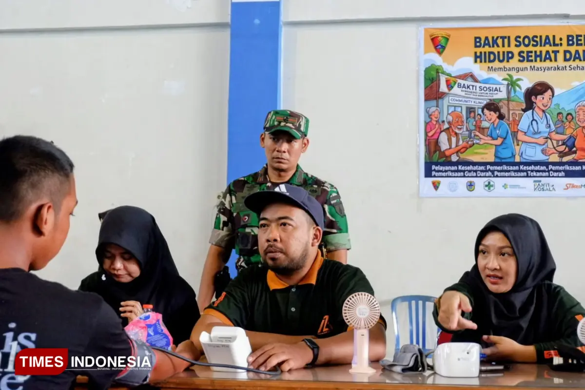 Yonif 934 SBY Genjot Kesadaran Kesehatan Warga Pacitan