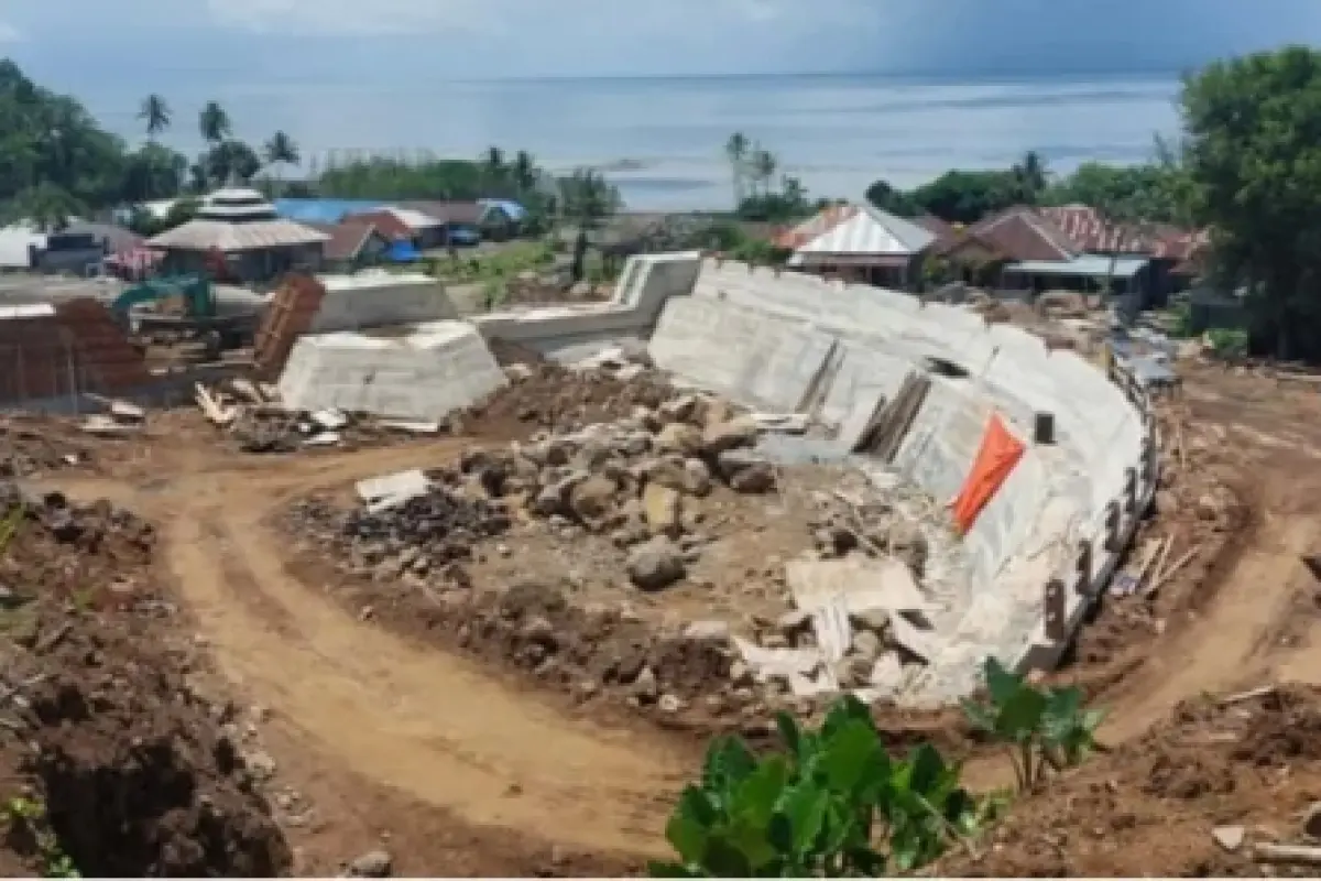 Kuras APBN Rp42Milliar, BWS Malut Didesak Evaluasi PPK Terkait Kualitas Proyek Sabo Dam