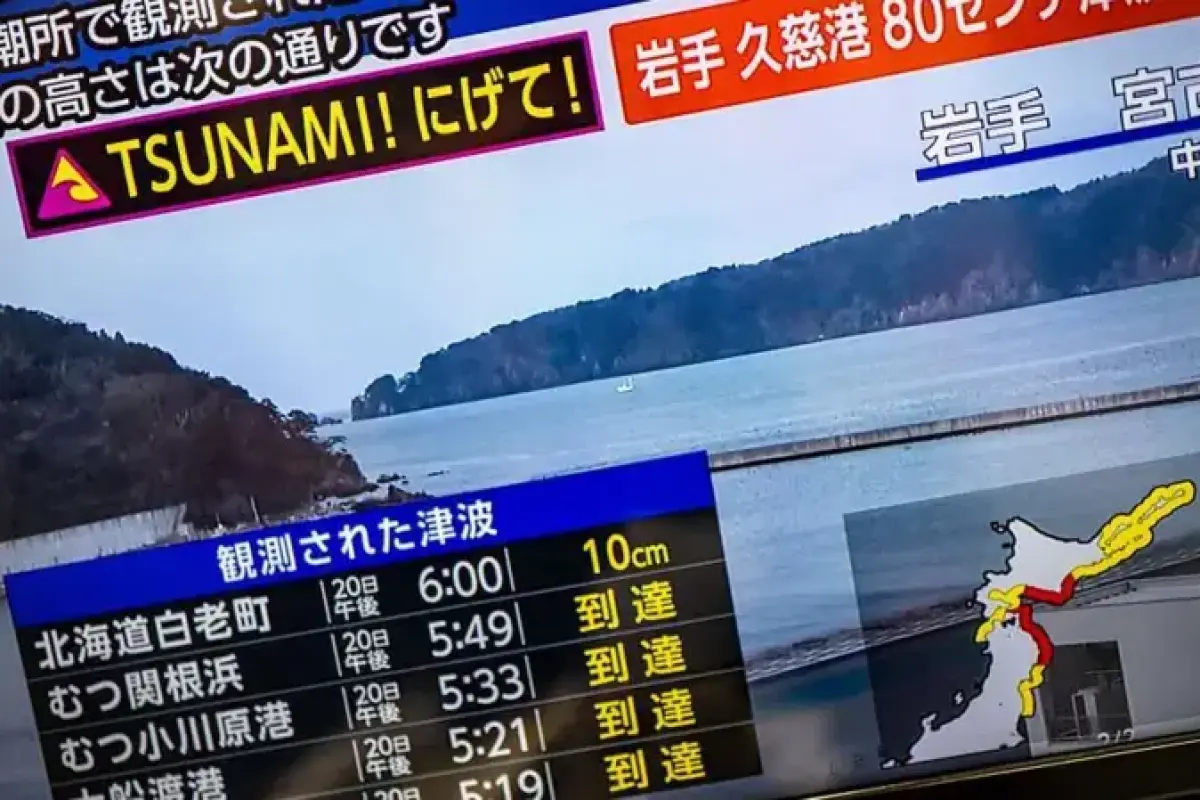 Jepang Diguncang Gempa Magnitudo 7,5: Peringatan Tsunami 3 Meter Dikeluarkan