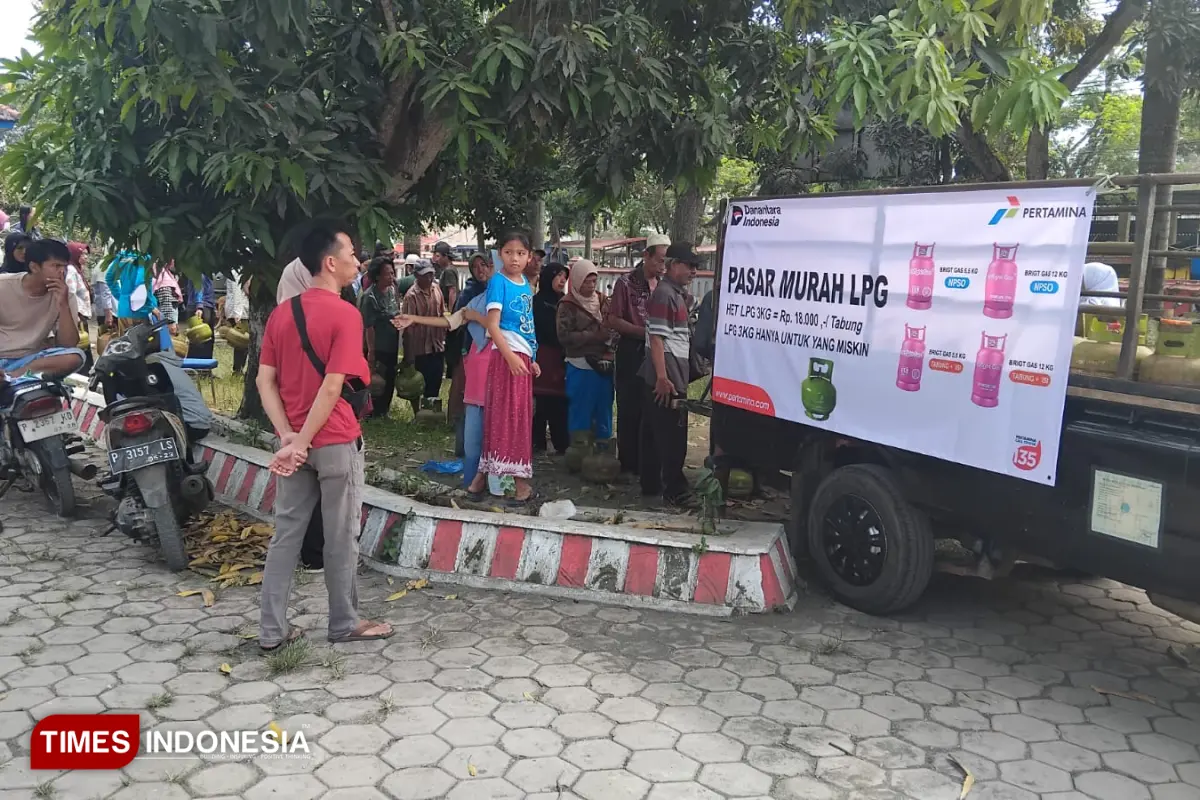 Gas Melon Langka, Pemkab Jember dan Pertamina Gelar Operasi Pasar Murah