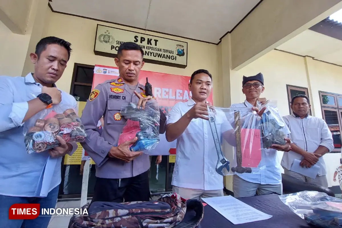 Polresta Banyuwangi Ungkap Pencurian Meteran Air PUDAM di 5 Kecamatan