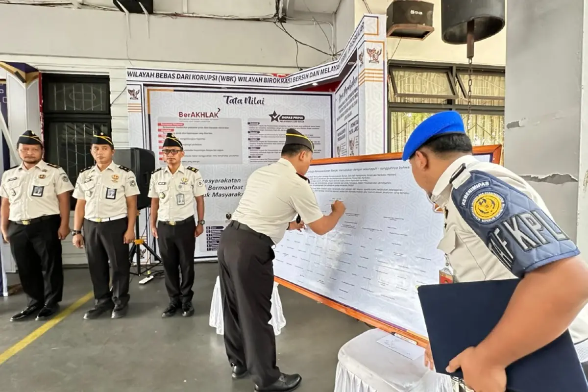 Pertegas Integritas, Lapas Banjar Gandeng TNI-Polri Deklarasikan "Zero HALINAR"