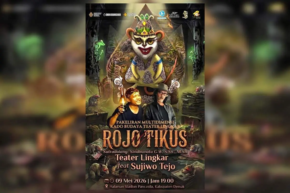 Gandeng Sujiwo Tejo, Teater Lingkar Suguhkan “Rojo Tikus”, Kisah Satir Pemimpin Korup
