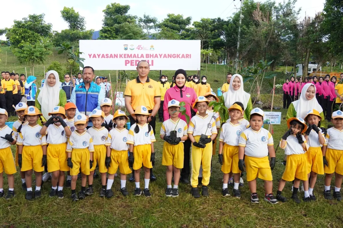 Dari TPA ke Ruang Hijau, Cara Polresta Malang Kota Rayakan Hari Bhayangkara