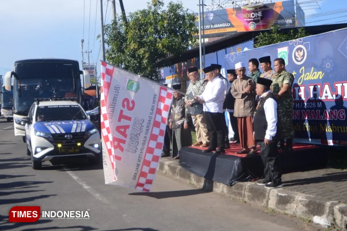 Jemaah Haji Kloter 14 dari Kabupaten Malang Resmi Dilepas