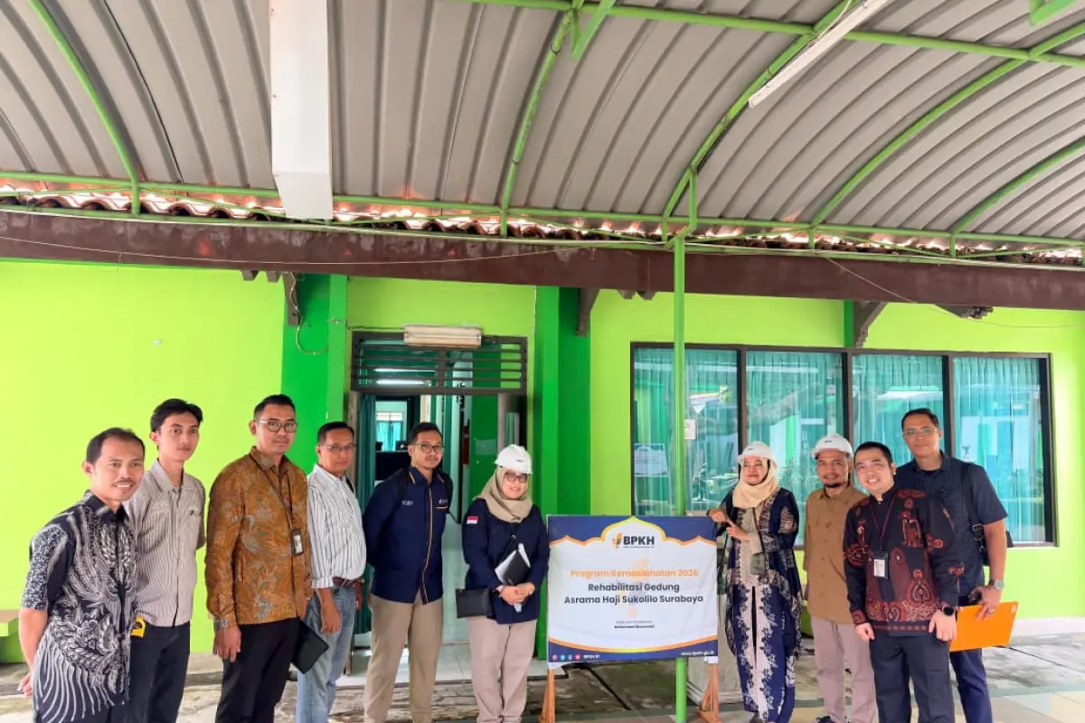 BPKH Salurkan Bantuan Renovasi Fasilitas Asrama Haji Embarkasi Surabaya