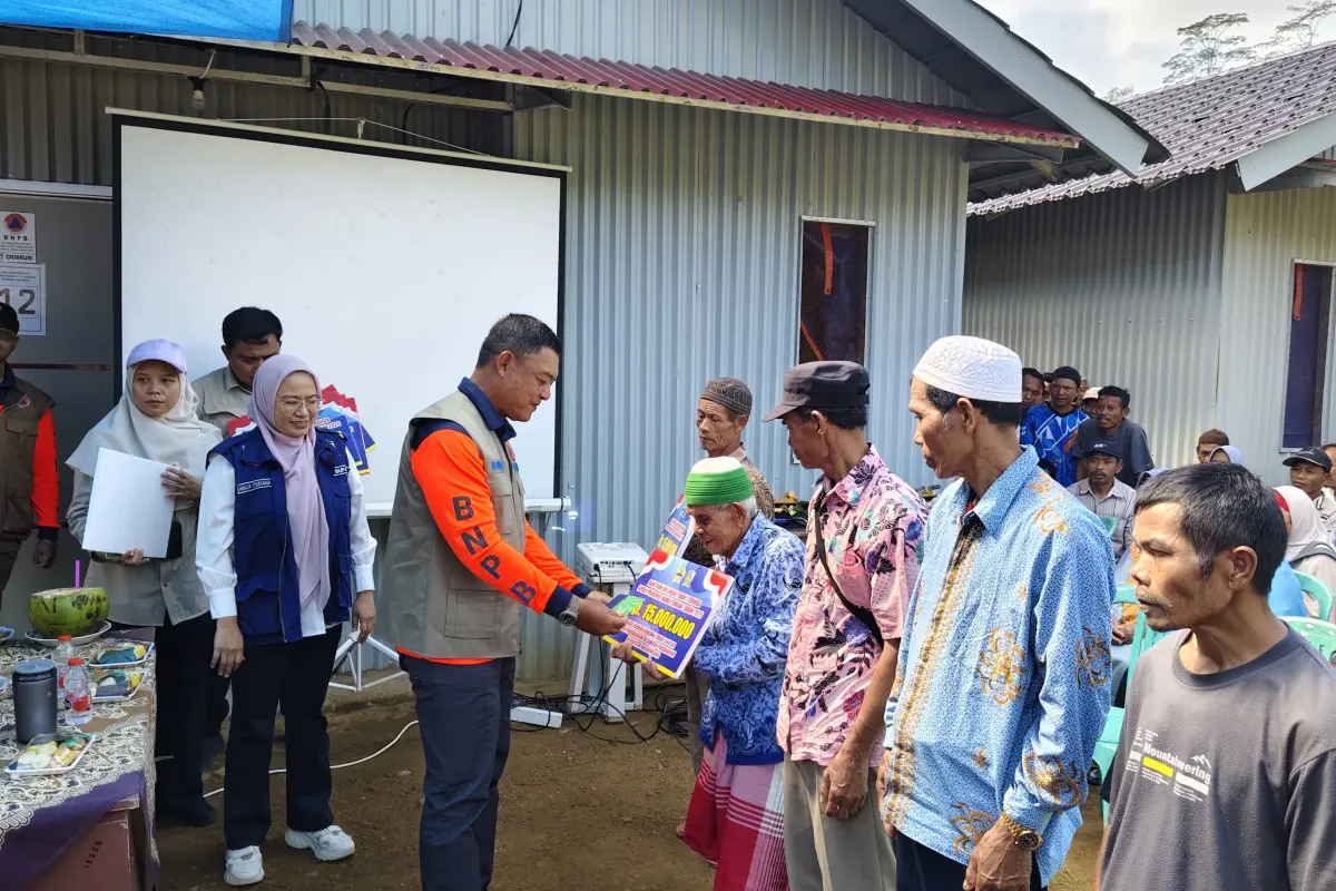 193 Korban Bencana Tanah Longsor Situkung Banjarnegara Terima Bantuan BTT Rp2,8  Miliar