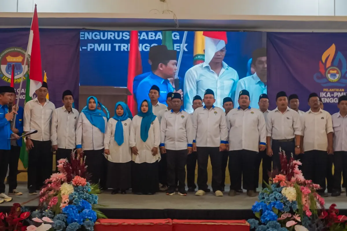 Hadiqun Nuha Resmi Dilantik Jadi Ketua IKA-PMII Trenggalek 2025-2030