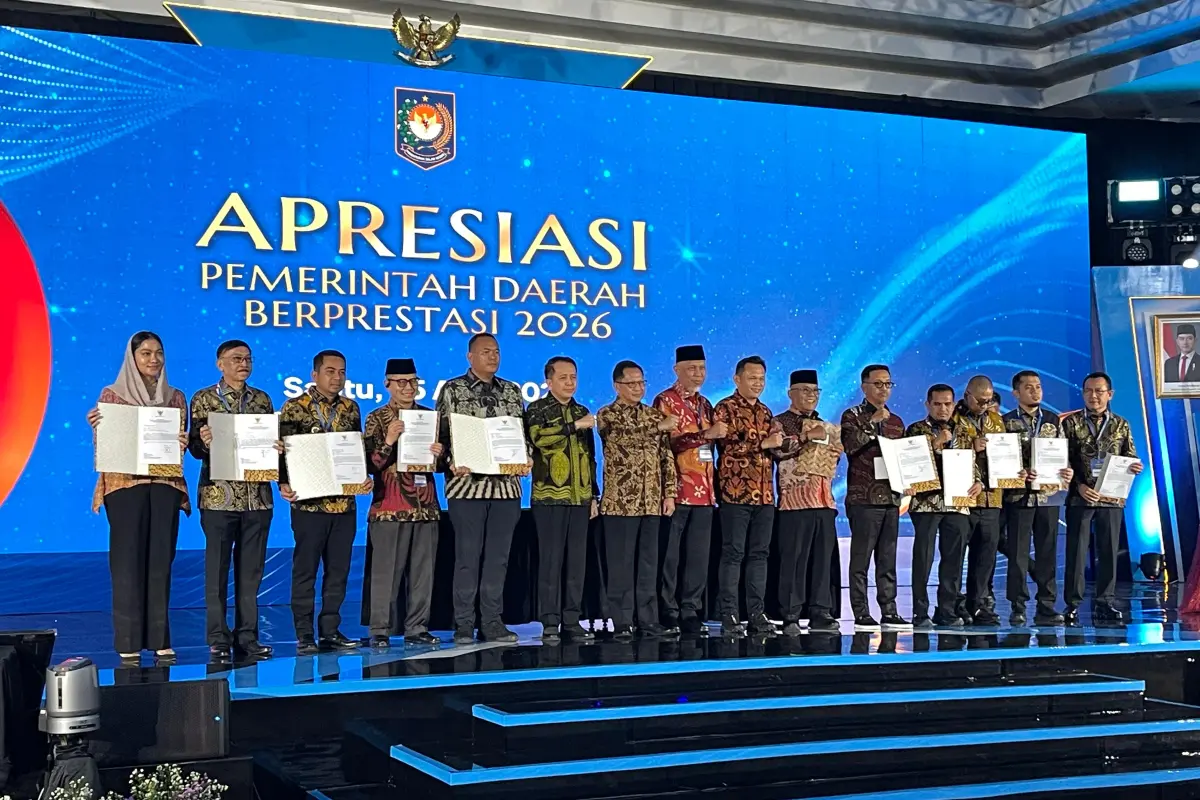 Tiga Daerah di Sumbar Raih Penghargaan Nasional, Gubernur: Bukti Kerja Nyata Berdampak