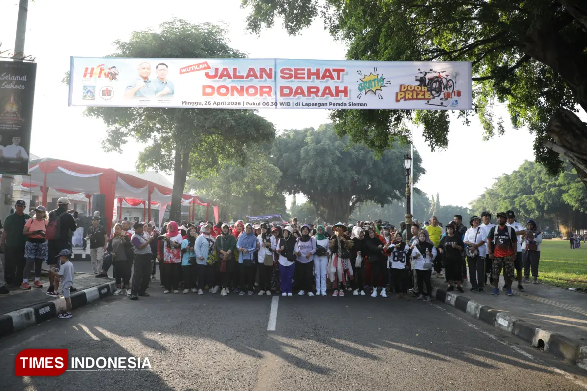 Semarak HPN 2026 di Sleman, Ribuan Warga Ikuti Jalan Sehat dan Donor Darah