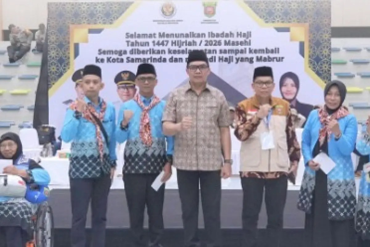 Isak Haru Iringi Keberangkatan Jemaah Haji Samarinda, Wali Kota Andi Harun Pimpin Talbiyah
