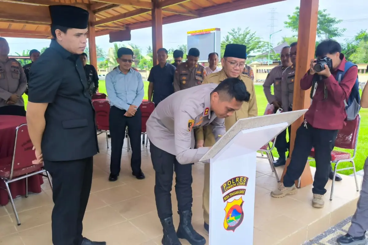 Sejumlah Fasilitas Layanan Publik Polres KLU Diresmikan
