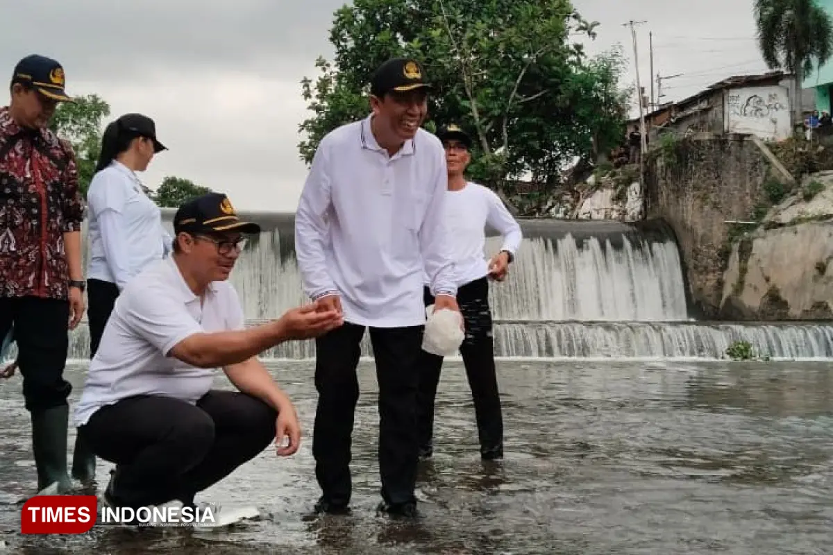 Pelantikan di Bendung Tanjung, Wali Kota Yogya Tekankan Jaga Alam dan Layanan Publik