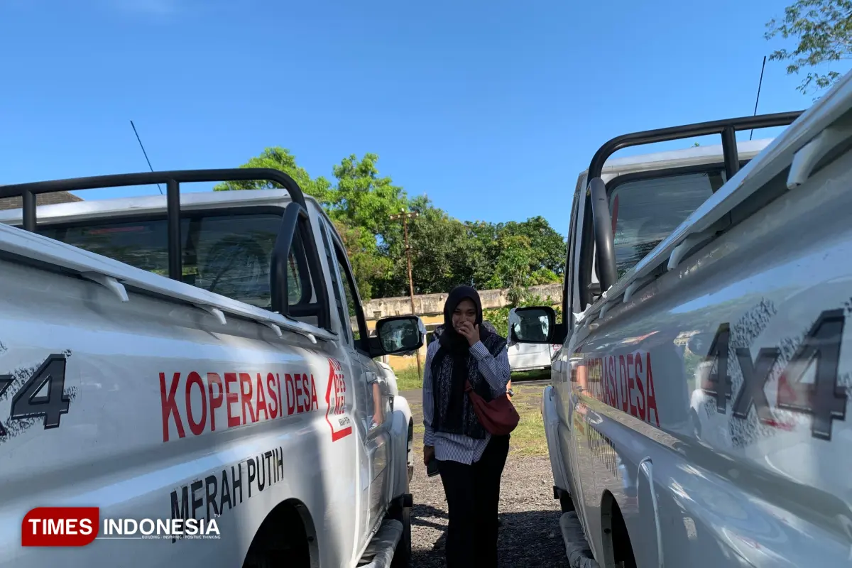 Puluhan Mobil Pikap KDMP dari India Tiba di Bondowoso