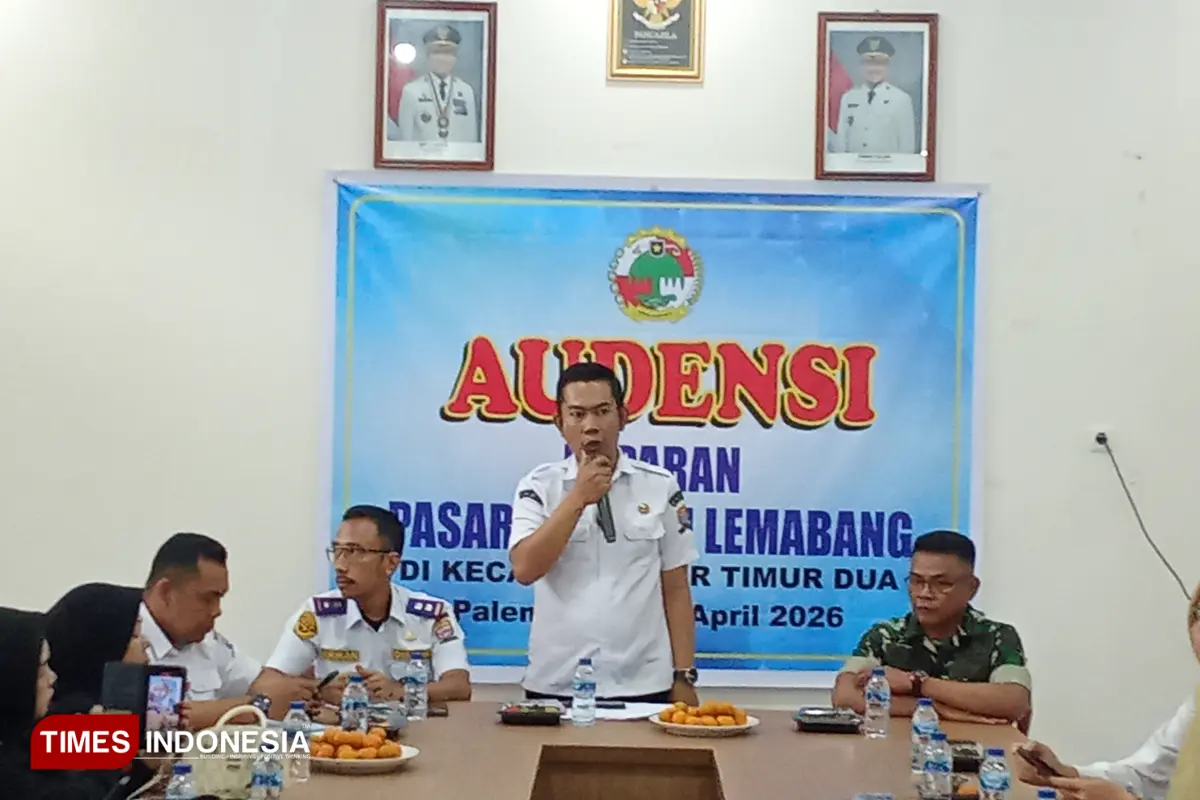 Audensi dan Paparan Pasar Tumbuh Lemabang di Aula Kecamatan Ilir Timur II Palembang
