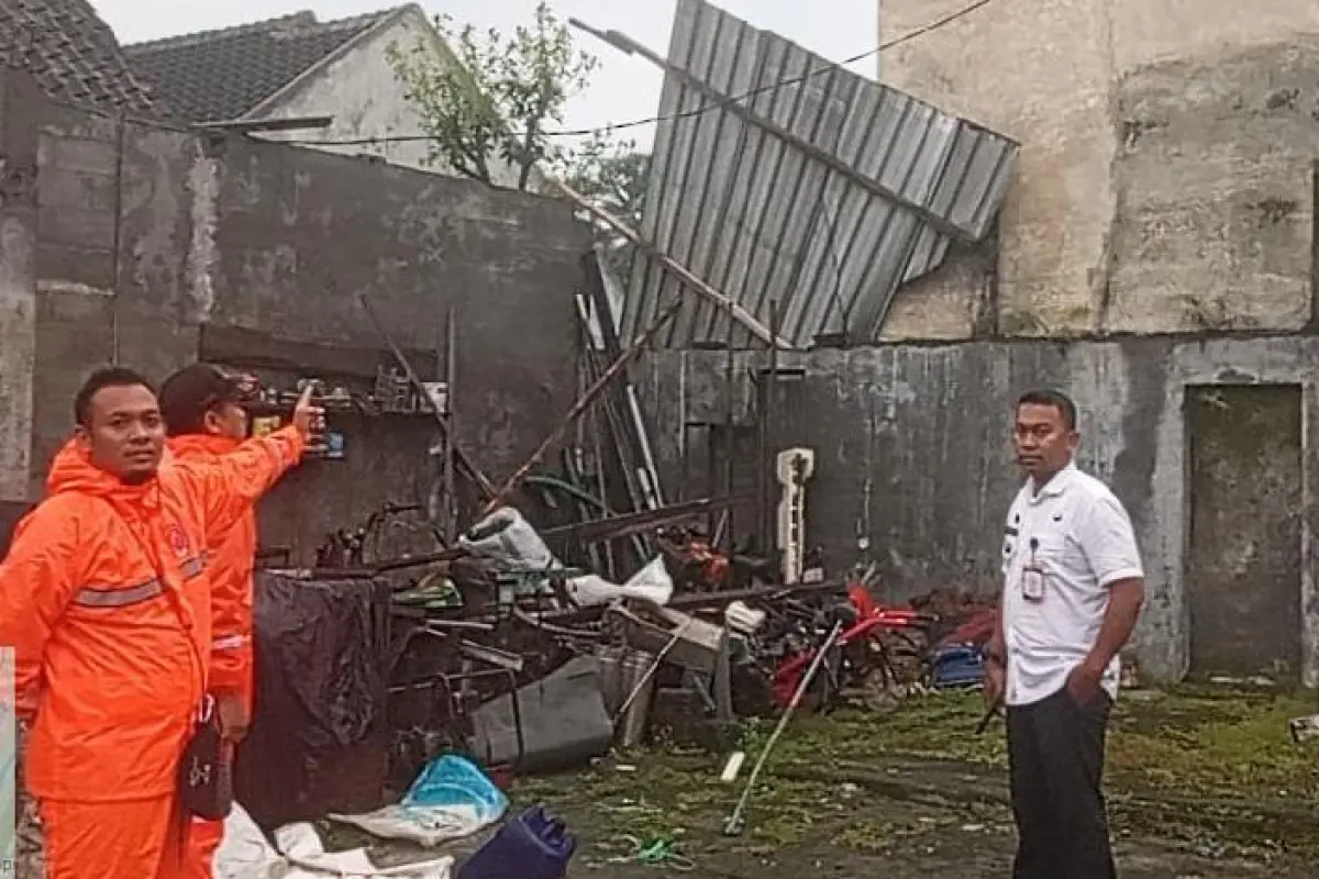 Angin Kencang Terjang Dua Desa di Jabung Malang, Rumah Warga Rusak dan Pohon Tumbang