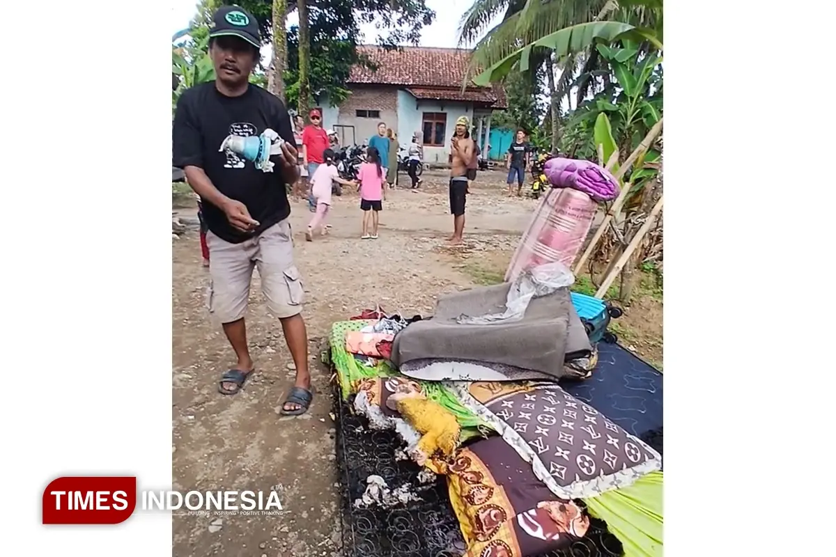 Kipas Angin Korsleting, Rumah Warga Kujangsari Kota Banjar Nyaris Ludes Terbakar