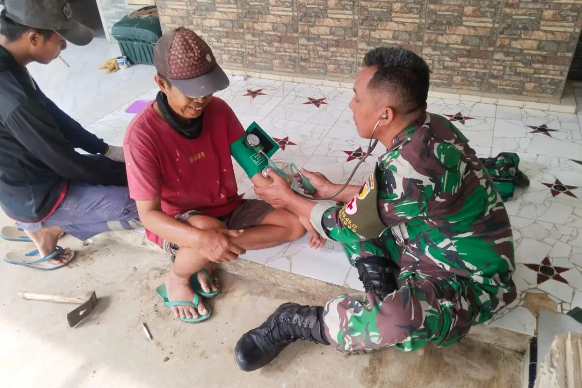 TMMD 128 Probolinggo Hadirkan Layanan Kesehatan Gratis, Warga Dusun Klagin Tak Perlu Jauh ke Puskesmas