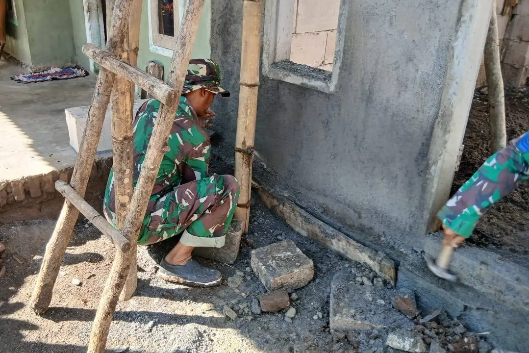 TMMD 128 Probolinggo Bangun Gorong-Gorong di Brabe, Cegah Genangan dan Jaga Jalan Baru